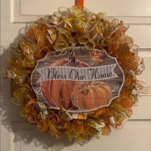 Fall Wreath-DecoMesh